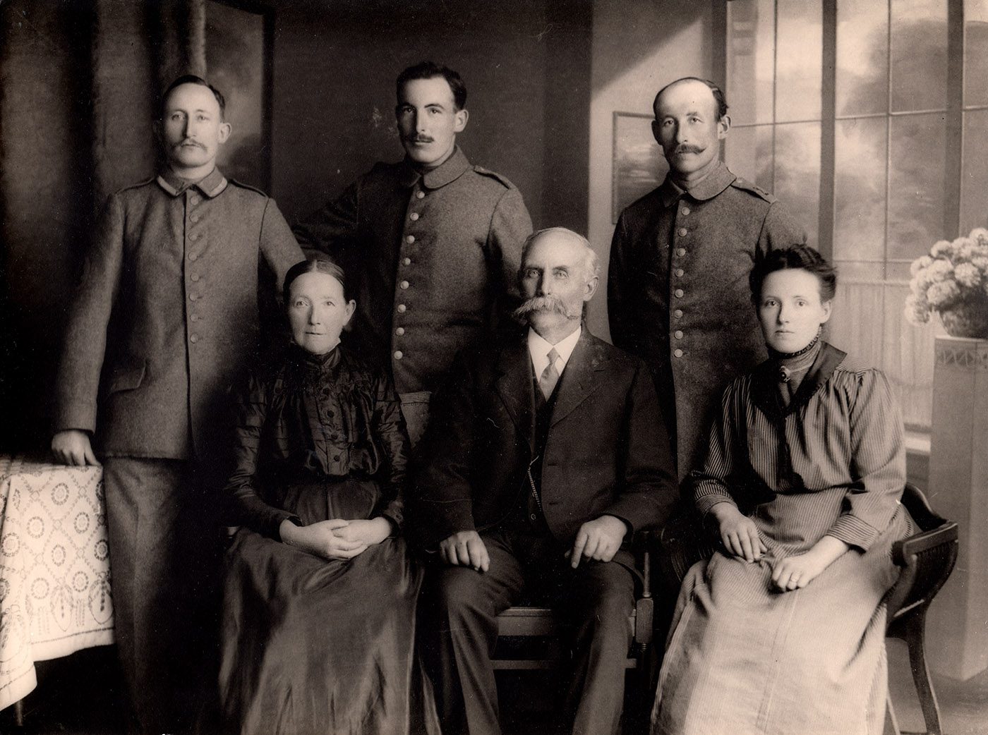 1915 Großeltern Philipp G Eva geb Ehemann Fg14 mit Nachkommen GG