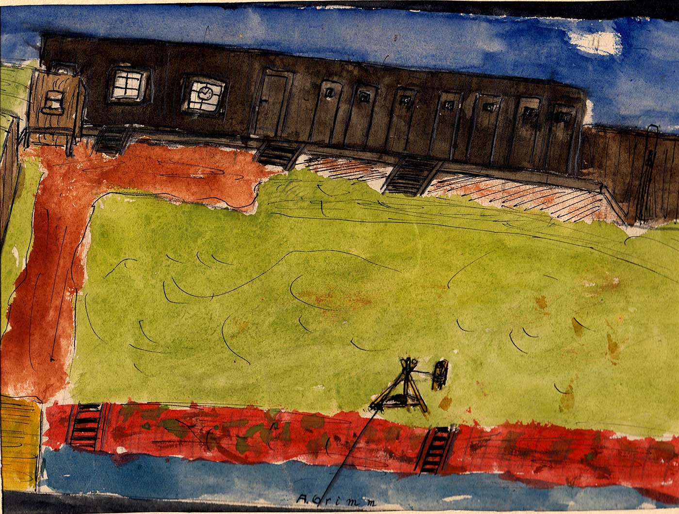 1927 Städt Bad vormals Militärbad am offenen Main GG