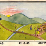 1930 Aquarell Ostermotiv GG