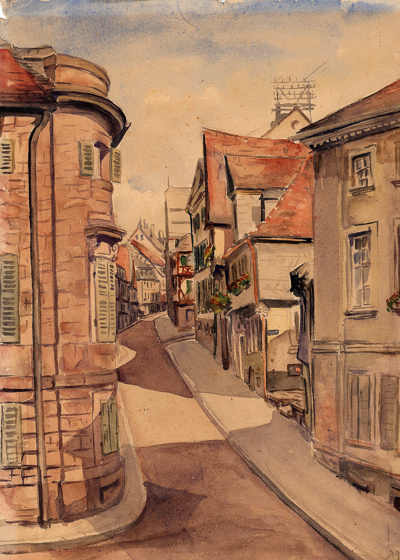 1936 Meisterschule Blick auf Dalberg