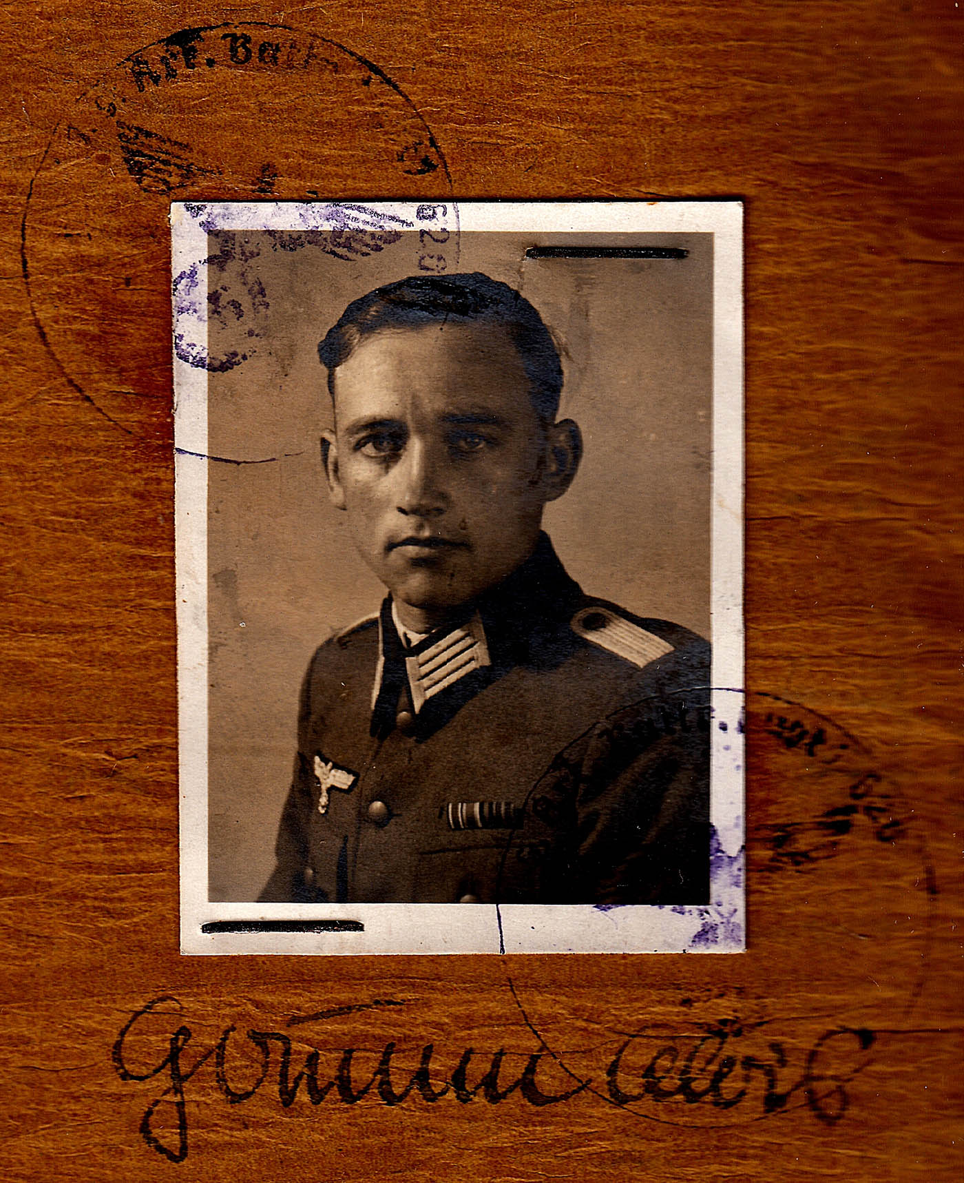 1938 Passbild für Soldbuch