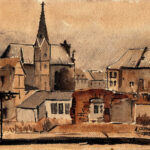 1952 Blick auf Muttergottespfarrkirche und Theater GG