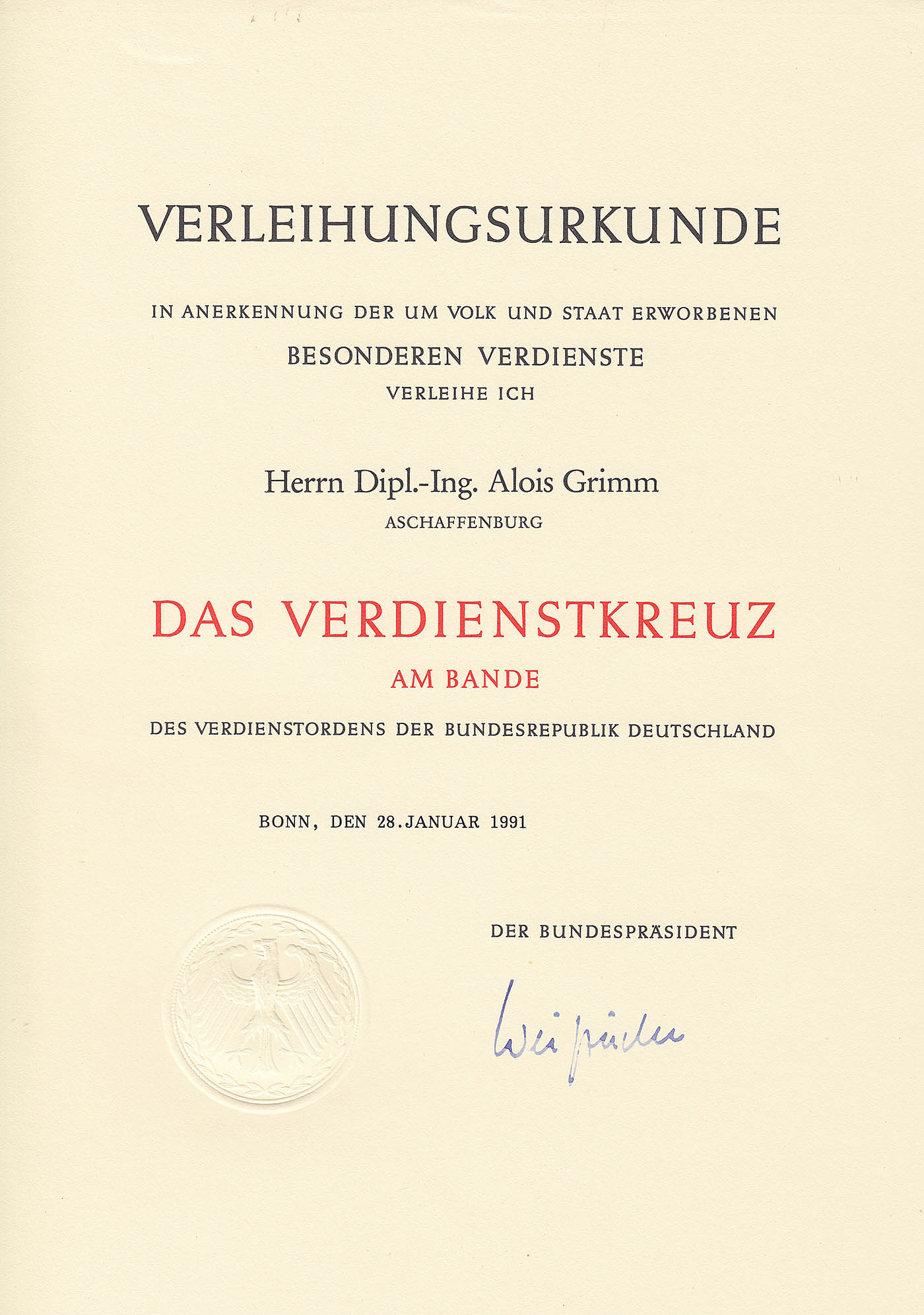 1991 Bundesberdienstkreuz 28