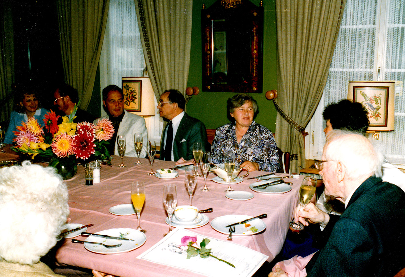 1991 Festessen im Schönbusch Geburtstag v Gustav Stadelmann