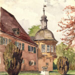 Aquarell 1942 Darmstadt Kranichstein